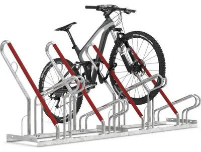 Produktbild von Fahrradständer mit Anlehnbügel 2504 XBF | 4 Räder einseitig | RA 500mm