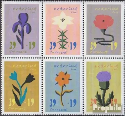 Produktbild von Briefmarken Niederlande 2004 Mi 2197-2202 Sechserblock (kompl.Ausg.) postfrisch Blumen