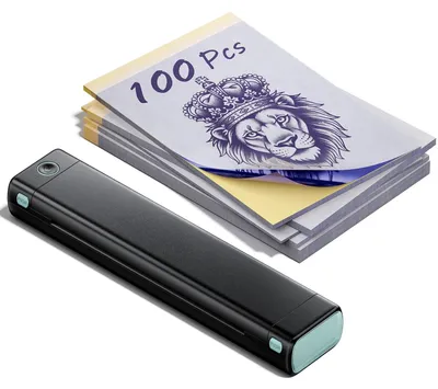 Tattoo-Printer mit 100 Transferpapier, Thermoprinter, Bluetooth
