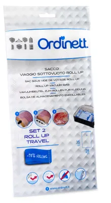 Immagine prodotto di Sacchetti sottovuoto pieghevoli per viaggi - Set da 2