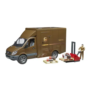 Produktbild von Bruder 02538 Fahrzeug Mercedes Benz Sprinter Ups mit Fahrer und Zubehör
