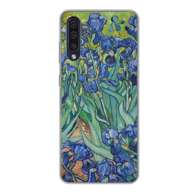 Produktbild von MuchoWow® Handyhülle Schutzhülle Hülle für Samsung Galaxy A50 Schwertlilien - Vincent van Gogh Silikon Softcase Handy Hülle - Mobiltelefonhülle