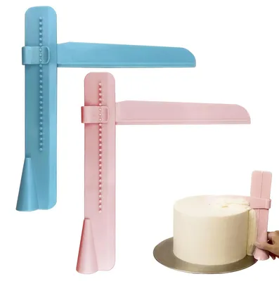 Tortenspachtel-Set, 2 Stück, Glätter für Fondant, DIY-Modellierwerkzeug