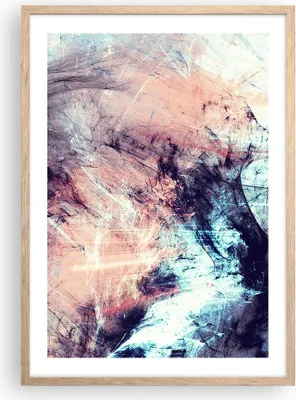 Produktbild von Gerahmtes Poster - Rahmen in heller Eiche - Abstraktion modern - 50x70 cm - Wand Bild - Wanddeko - Wandbilder - Wandposter - Bilderrahmen - Bilder - Kunstdruck - Wandbild - P2NPA50x70-3423