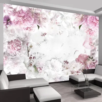 Produktbild von Fototapete selbstklebend Blumen Natur 392x280 cm Tapete Wandtapete Wandbilder Klebefolie Dekofolie Tapetenfolie Wand Dekoration Wohnzimmer - Abstrakt b-A-0152-a-d
