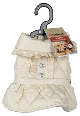 Produktbild von Flamingo Hundemantel Jewel beige, Rückenlänge: 20 cm