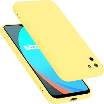 Produktbild von Cadorabo Schutzhülle für Realme C11 2020 Hülle in Gelb Handyhülle Case Cover TPU Etui