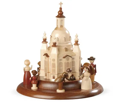 Produktbild von Motivplattform für elektr. Spieldose - Historische Figuren an der Frauenkirche (15cm) von Müller Kleinkunst