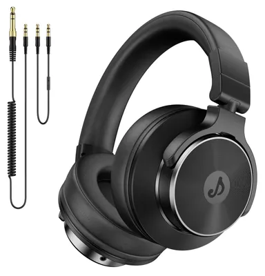 Produktbild von Over Ear Kopfhörer mit Kabel Professionell Studio-Kopfhörer DJ Kopfhörer Schwarz