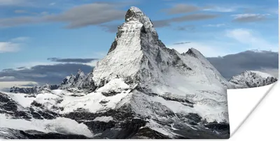 Produktbild von MuchoWow® Poster Wolken über dem Matterhorn in der Schweiz 120x60 cm - Bild