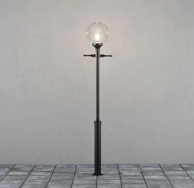 Produktbild von Konstsmide Orion Standleuchte schwarz lackiertes Aluminium, klares Acrylglas, Hand EU 468-750