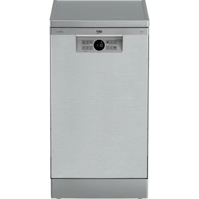 Produktbild von Beko BDFS26020XQ, Freistehend, Single (45 cm breit), Edelstahl, Grau, Tasten, LED
