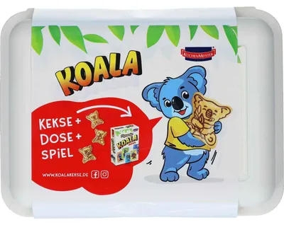 Produktbild von KuchenMeister KOALA Snack-Dose + Kakao Kekse & Kartenspiel