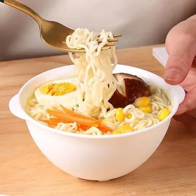 Produktbild von Mikrowellen-Ramenschale mit Deckel, geeignet für die Mikrowelle