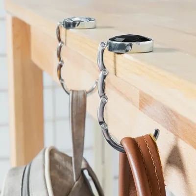 Cyrank Handtaschenhalter Aus Edelstahl - D-förmiger Haken Für Stabile Präsentation & Aufbewahrung