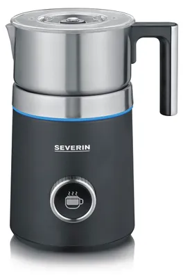 Produktbild von Severin SPUMA 700 Plus Milchaufschäumer, 13 Programme, OLED-Display, einfache Reinigung, Edelstahl/schwarz, SM 3587