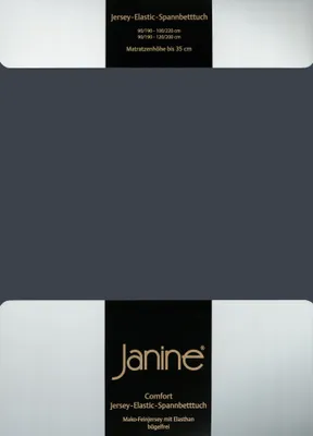 Produktbild von Janine JERSEY Spannbetttuch 5007 100 X 200 titan