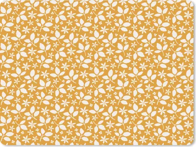 Produktbild von MuchoWow® Mauspad Mousepad Muster - Blätter - Blumen 40x30 cm - Mousepads - Maus Mat - Pad - Mausunterlage - Anti Rutsch