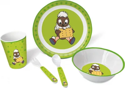 Immagine prodotto di Set di stoviglie per bambini Trötsch Pittiplatsch, 5 pezzi
