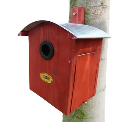 Produktbild von Habau 2964 Nistkasten Runddach, rot