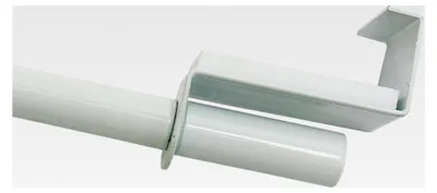 Produktbild von Spannvitrage Ø 9 mm, Metall, ausziehbar 90-130 cm, weiß