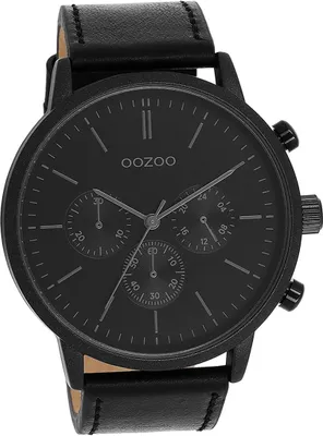 Oozoo Orologio Basic Line con cinturino in pelle di 47 mm di