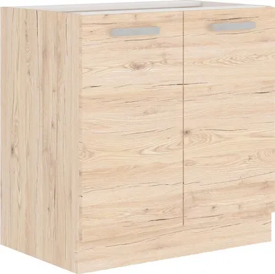 Obrázek produktu pro Dolní dvoudveřová skříňka BERIT - šířka 80 cm, dub bordeaux