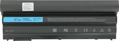 Image de Yanec batterie d'ordinateur portable prolongée 7800mah 87WH