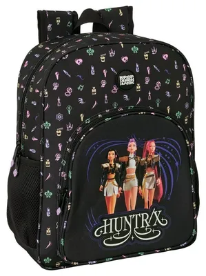 Image de Safta, sac à dos K-pop Demon Hunters, 15 litres, couleur noire. Pour enfants, couleur noire, taille unique