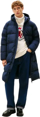 Immagine prodotto di Tommy Hilfiger, cappotto imbottito in piuma, modello parka, colore blu (Desert Sky), taglia XL