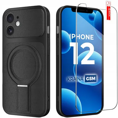 Obrázok produktu pre Puzdro na iPhone 12 s magnetickým krúžkom pre MagSafe + sklo s tvrdosťou 9H
