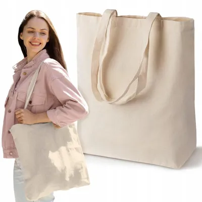 Produktbild von Allbag DUBLIN 145 Baumwolltasche Einkaufstasche ecru langer Henkel