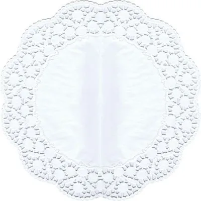 Produktbild von Papstar Tortenspitzen rund Ø 36 cm weiß, 25 x 6 Stück