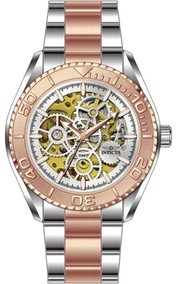 Produktbild von Invicta Objet D Art 69763 Herren Uhr - Automatik Bewegung - Edelstahl mit Silbernem Zifferblatt - 43 mm