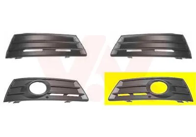 Produktbild von VAN WEZEL Lüftungsgitter Grill Stoßfänger für VW Passat CC (357) mit Loch/Löchern für Nebellampen