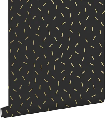 Immagine prodotto di ESTAhome carta da parati motivo grafico nero e oro 53 cm x 10.05 m