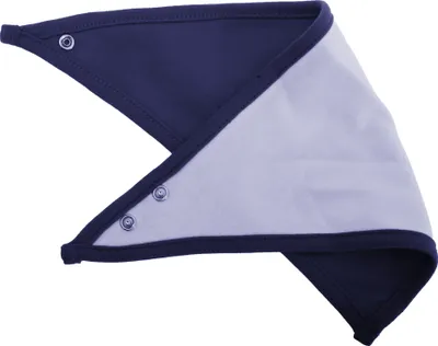 Produktbild von Babybugz Baby Bandana-Lätzchen BC2521 (Einheitsgröße) (Weiß/Marineblau)