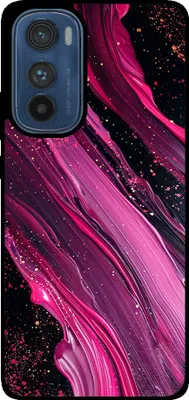Produktbild von Smartphonica Phone Case Fit für Motorola Edge 30 mit Marmor-Druck - TPU zurück Abdeckung Fall Marmor-Design - lila rosa