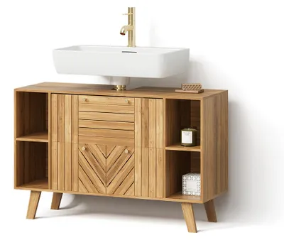 Immagine prodotto di Mobile sottolavabo per bagno Livinity Olona Bambù 100 x 65 cm con 2 cassetti, Model 62560