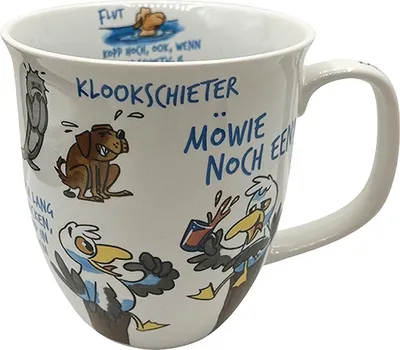 Produktbild von Maritimer Becher Küstengesabbel Klookschieter Dösbaddel Sprüche Tasse Kaffee Plattdeutsch