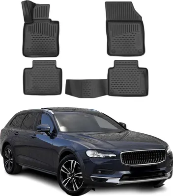 Immagine prodotto di 2016-2025 Volvo V90 Tappetini TPE Nero 4 pz