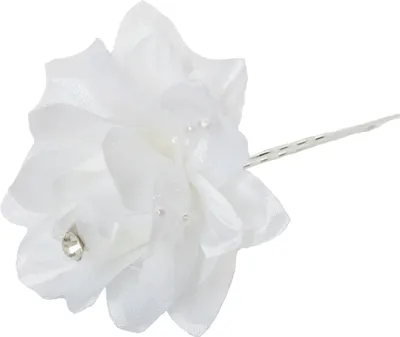 Produktbild von Haarnadel Blüten Strass Weiß 5 cm Durchmesser