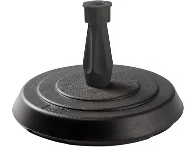 Image de Pied De Parasol Béton 14kg Anthracite Stabilité Robuste Pour Parasols - Eda