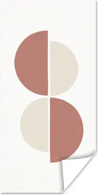 Produktbild von MuchoWow® Poster Minimalismus - Abstrakt - Pastell 60x120 cm - Wandschmuck