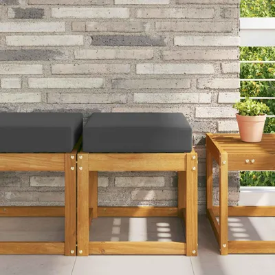 Produktbild von "SALE 2026"Sitzkissen für Outdoor 1 PC - CLORIS - Gartenbank-Auflage - Indoor/Balkon - Anthrazit 40x40x8 cm 100 % Polyester - Gartenmöbelauflagen NeuMöbel333726