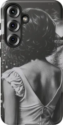 Produktbild von Frau im weißen Kleid unter Sternenhimmel – Hülle Kompatibel mit Galaxy S25