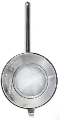 Immagine prodotto di Setaccio in acciaio inossidabile Unyqoos®, con maglia fine, diametro 460 mm – ideale per setacciare farina, zucchero a velo, salse e impasti
