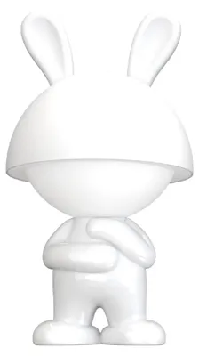 Obrázek produktu pro Luxus Europe - Noční lampička do dětského pokoje, myška, bílá - Bezdrátová LED lampička pro děti - Nabíjení přes USB-C