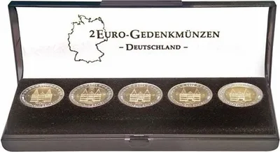 Produktbild von Lindner S2090 Münz-Etui für einen Satz 2 Euro-Gedenkmünzen Deutschland