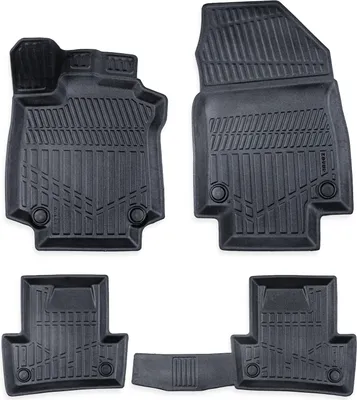 Obrázok produktu pre J&J Automotive | Gumové rohože so zvýšeným okrajom pre Renault Clio 3 2005-2012, 4ks